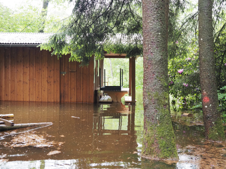 Hochwasser am Weitsee Hochwasser am Weitsee